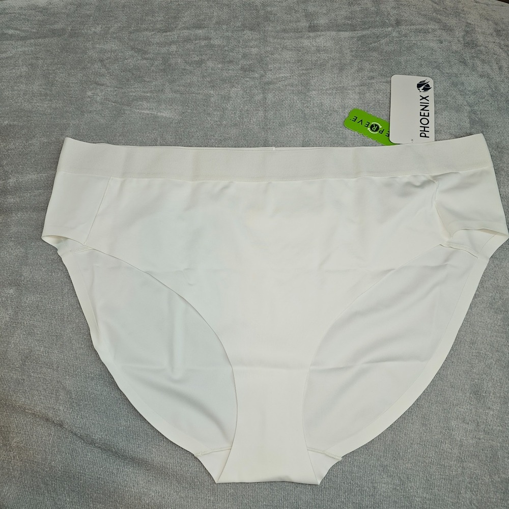 Phoenix Activewear Womens Malibu Bikini WHITE 3X Stretchy Swim Lounge UV